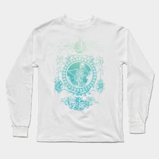 Laid Back Skeleton in Sky Long Sleeve T-Shirt